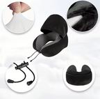 Oreiller de voyage cervical en U avec capuche