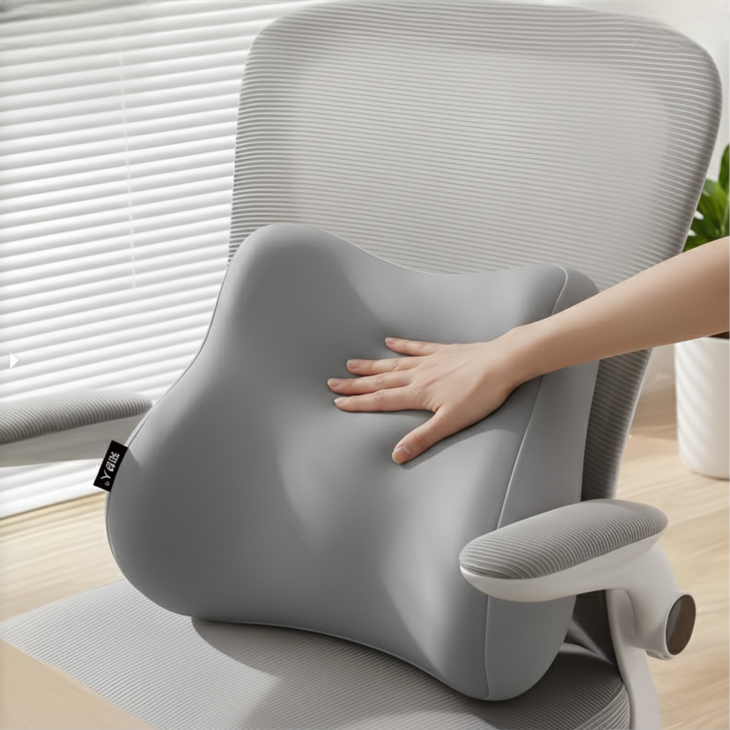 Oreiller orthopédique lombaire en mousse