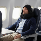Oreiller de voyage cervical en U avec capuche
