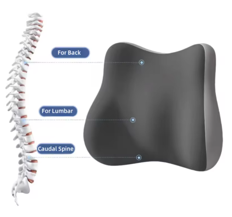 Oreiller orthopédique lombaire en mousse à mémoire de forme