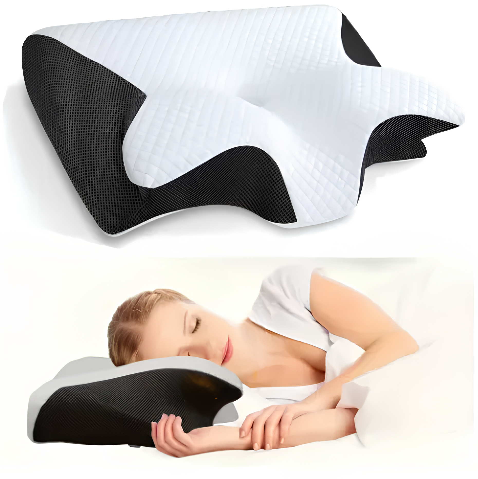 Oreiller snack ergonomique en coton