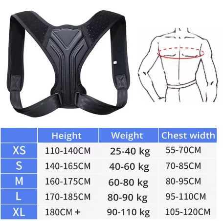Ceinture correctrice de Posture réglable pour le dos