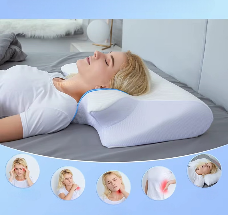 Oreiller snack ergonomique en coton avec un design confortable pour dormir, doux et léger
